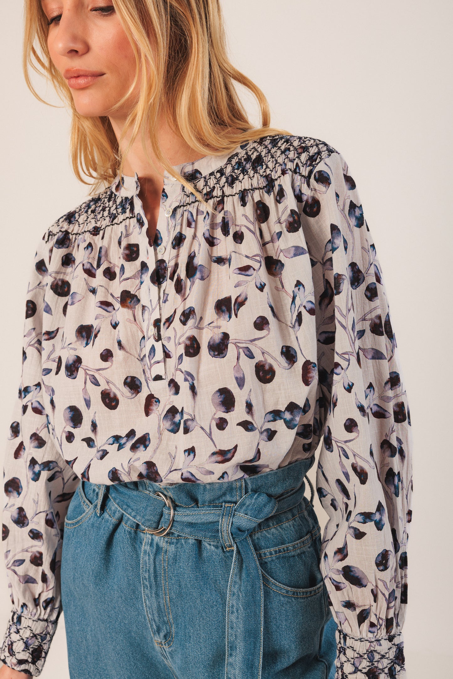 Anna- Long Sleeve Cotton Shirt