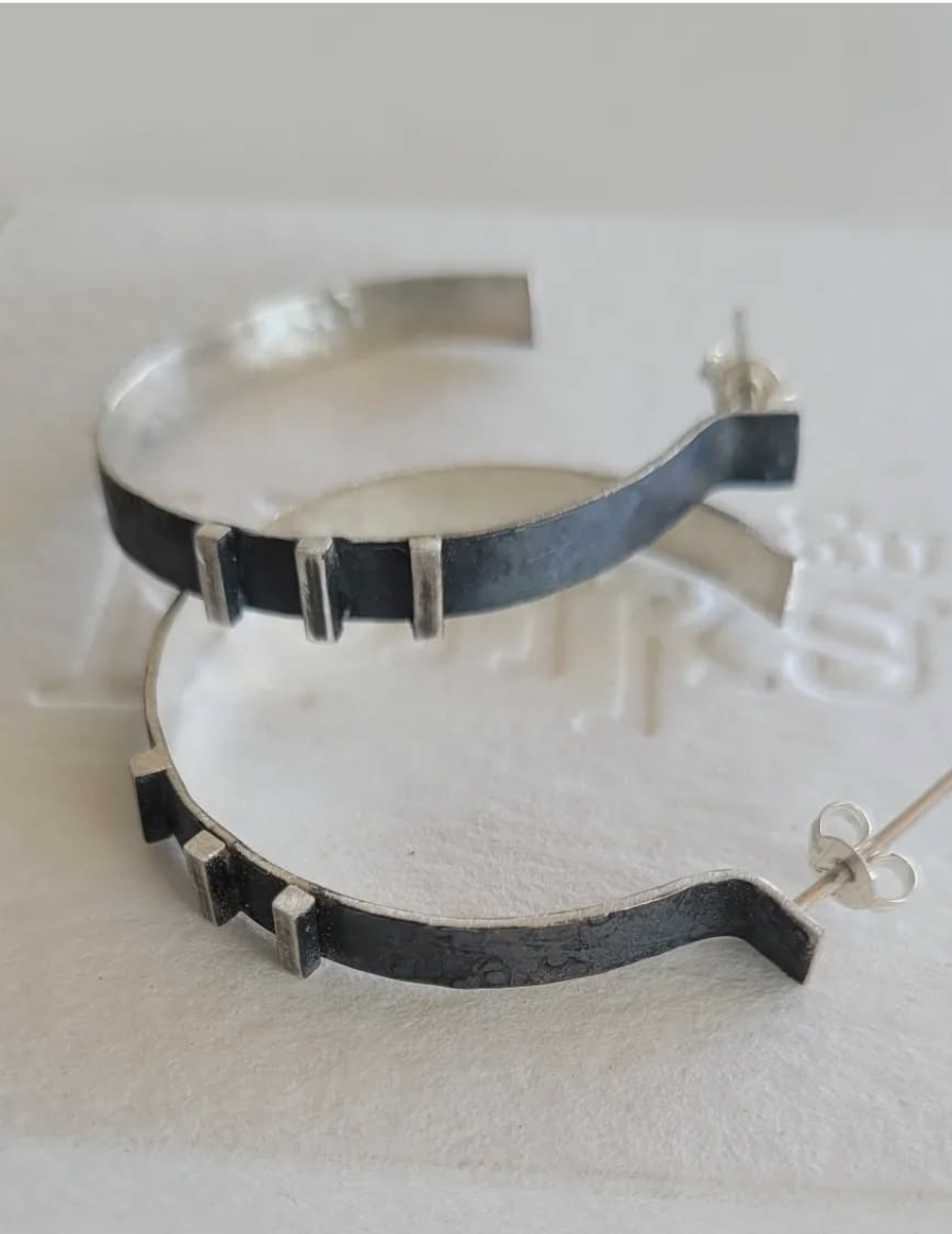 Silver Hoop Earrings