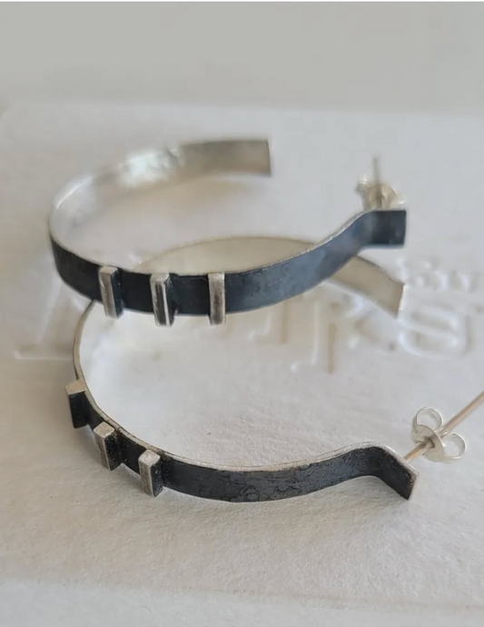 Silver Hoop Earrings