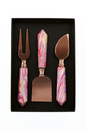 Cheese Knife Set -Pink Marble