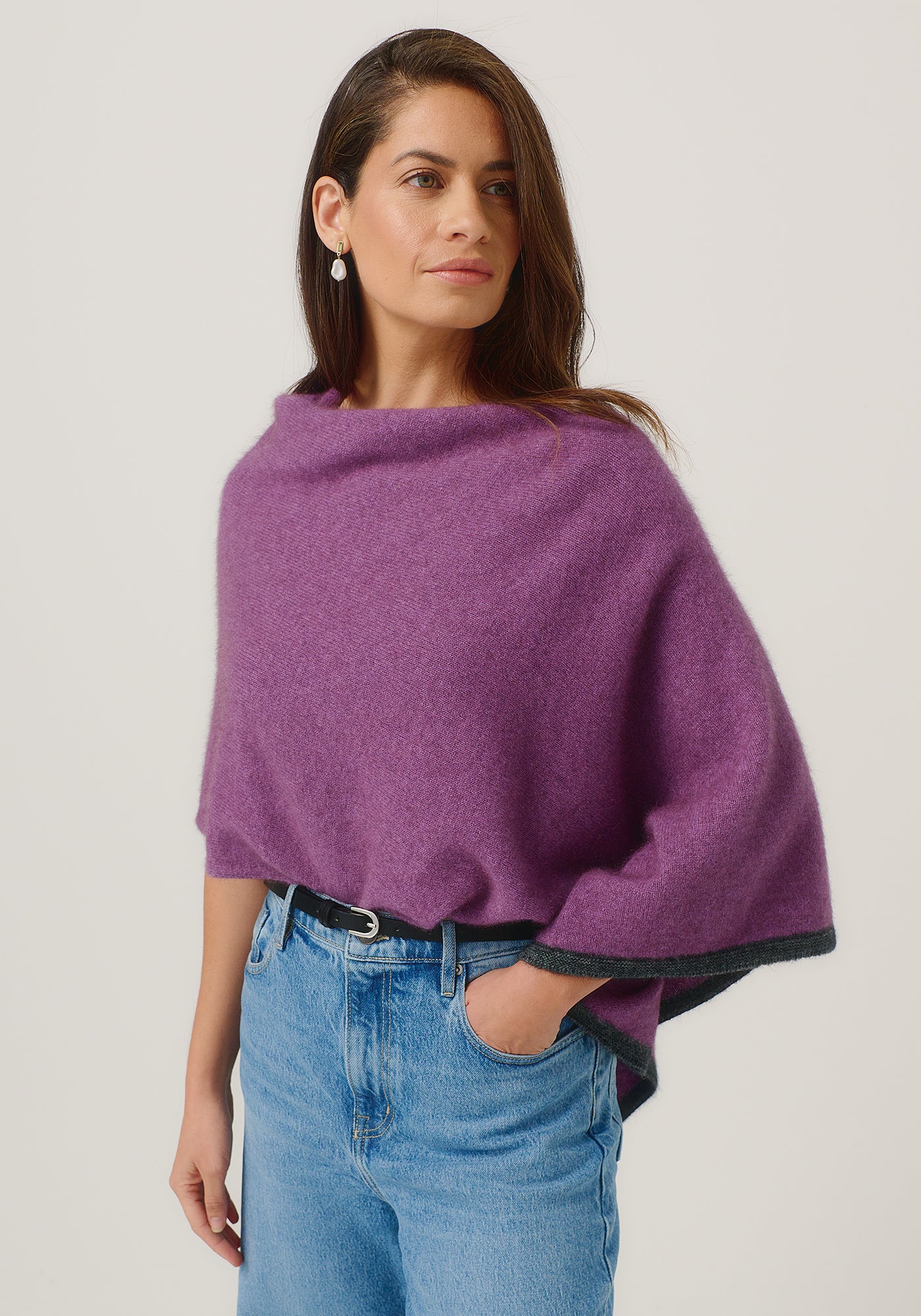 Merinomink - Two Tone Poncho - multiple colours