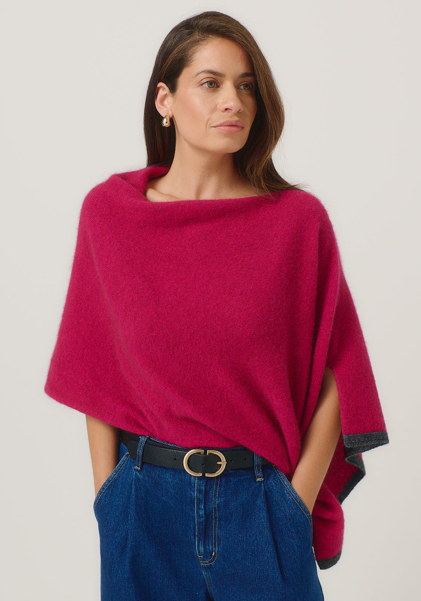 Merinomink - Two Tone Poncho - multiple colours