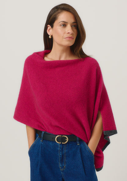 Merinomink - Two Tone Poncho - multiple colours