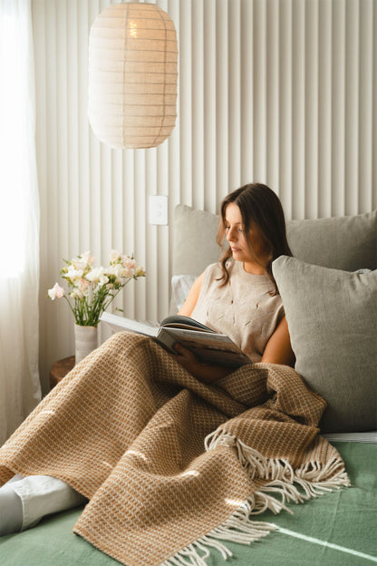 Ruanui Waffle Weave Throw