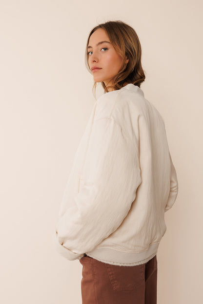 Satin Bomber Jacket