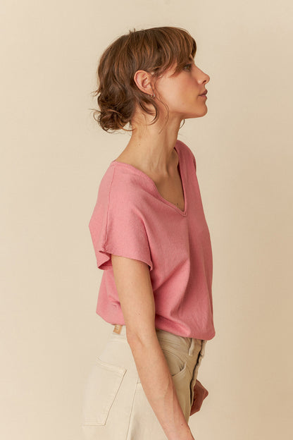 Cotton V-Neck Tee