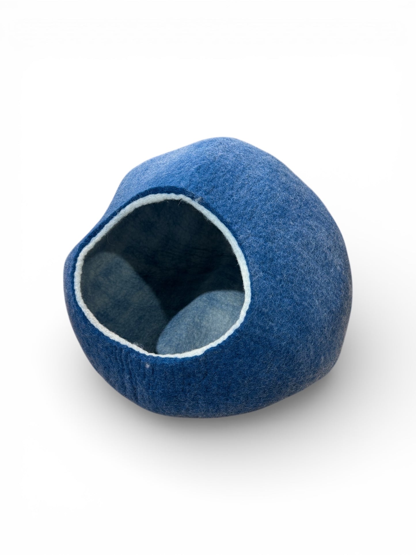 Felted Cat Caves/ Pods -Cobolt Blue