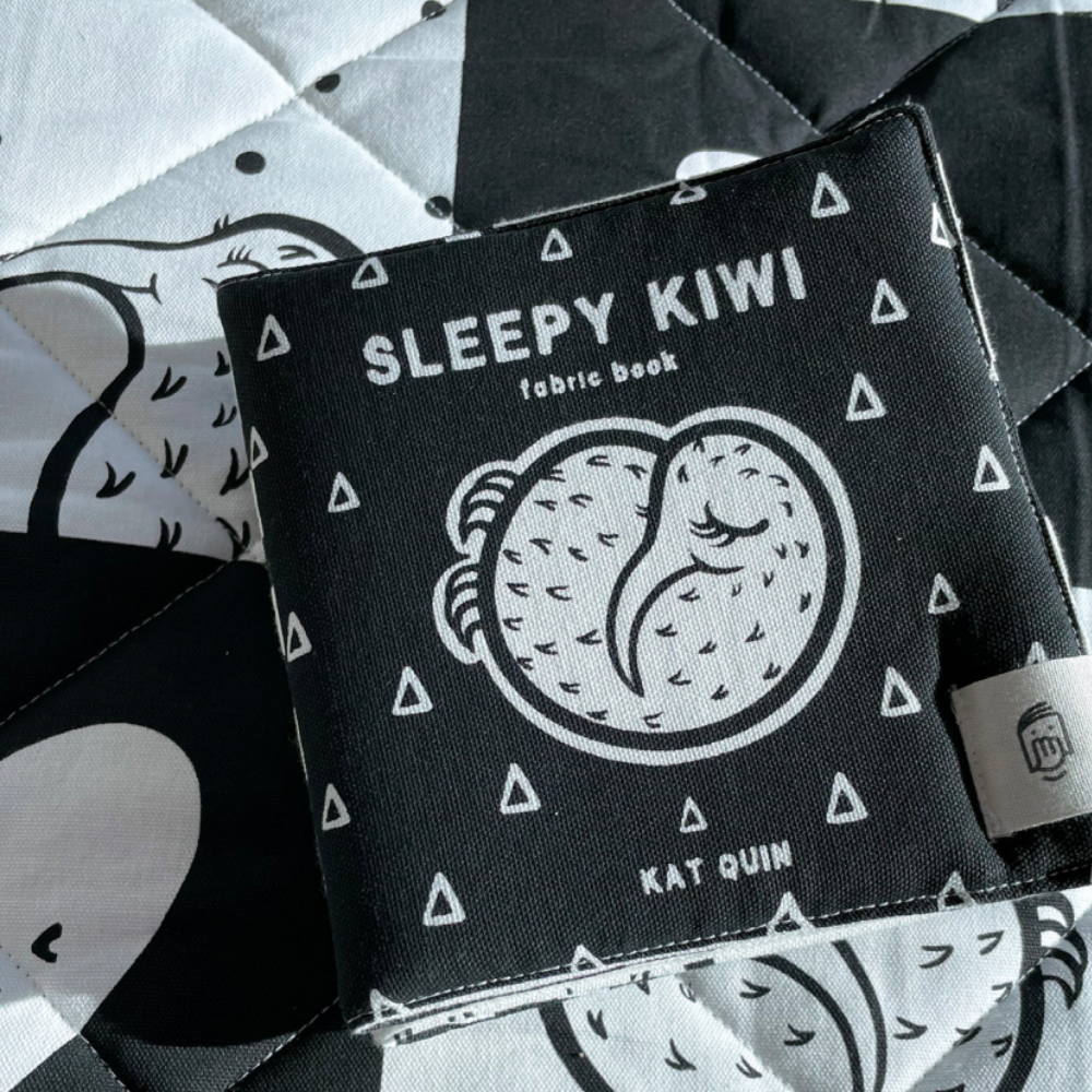 Sleepy Kiwi-Fabric Book