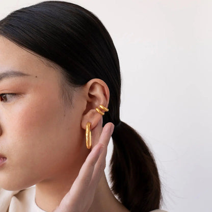 Sauma Large Gold Hoop Earrings