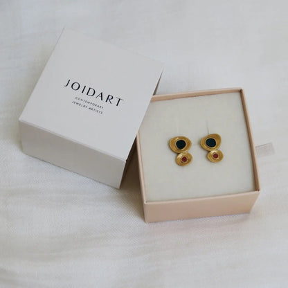 Favorita Colors Gold Studs- Double