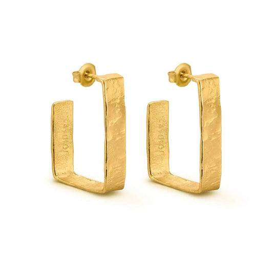 Lignis Gold Hoops / Large