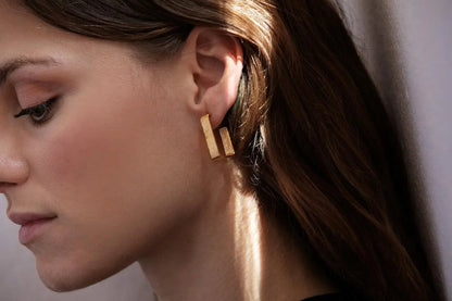 Lignis Gold Hoops / Large