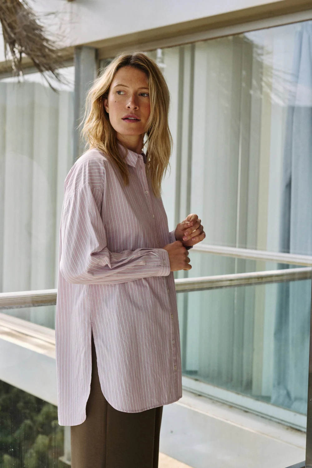 Oversized Striped Shirt