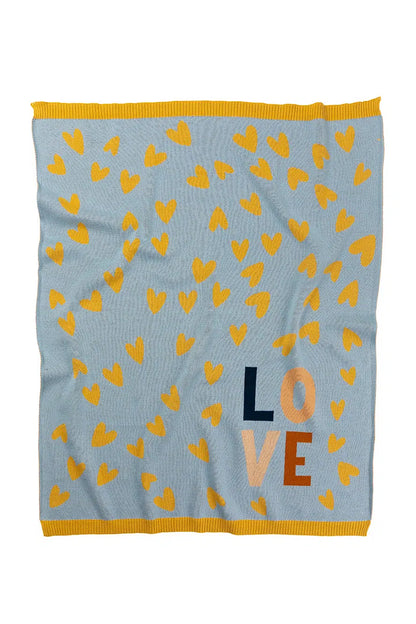 Love Heart Baby Blanket