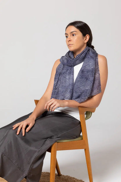 Silk Spot Scarf