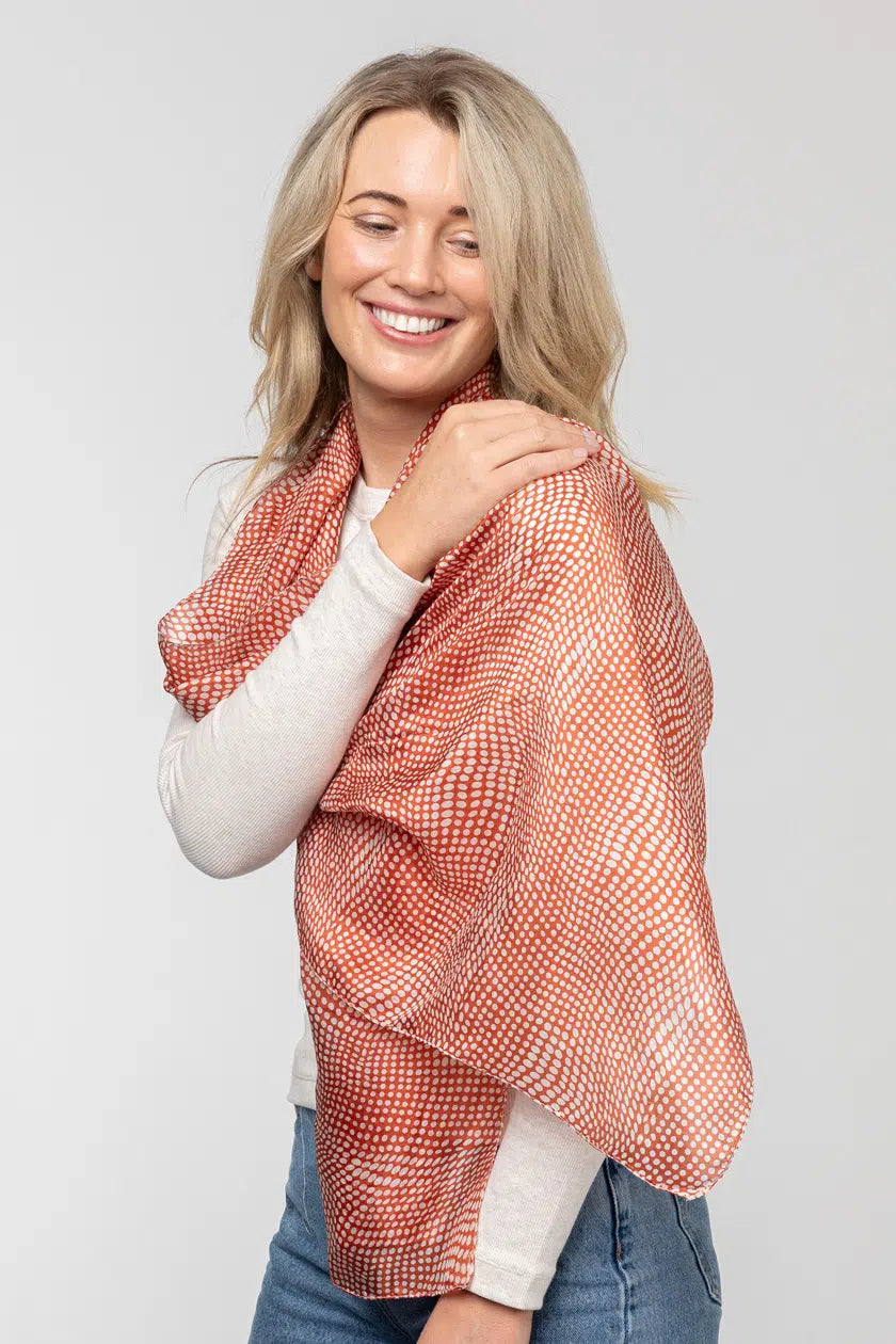 Silk Spot Scarf