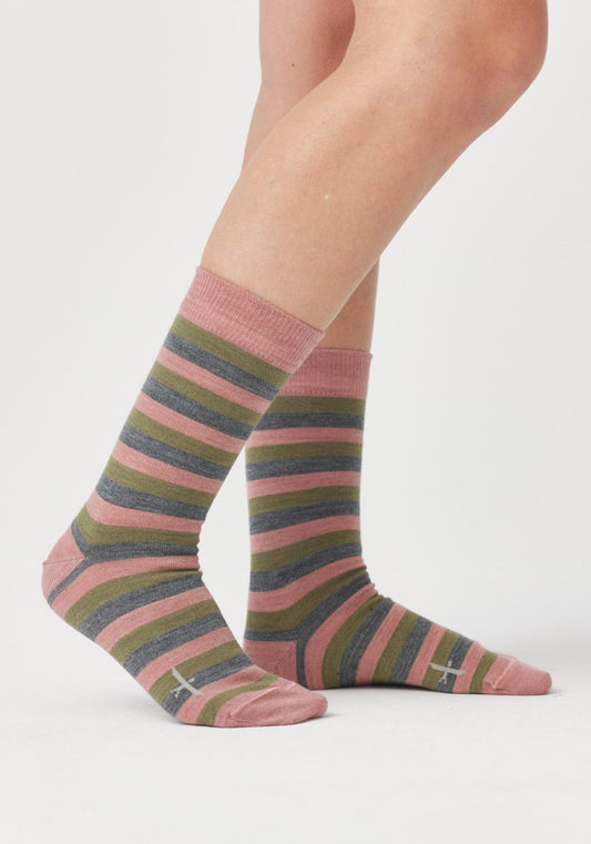 Wide Stripe Sock