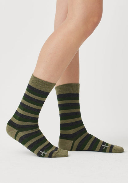 Wide Stripe Sock