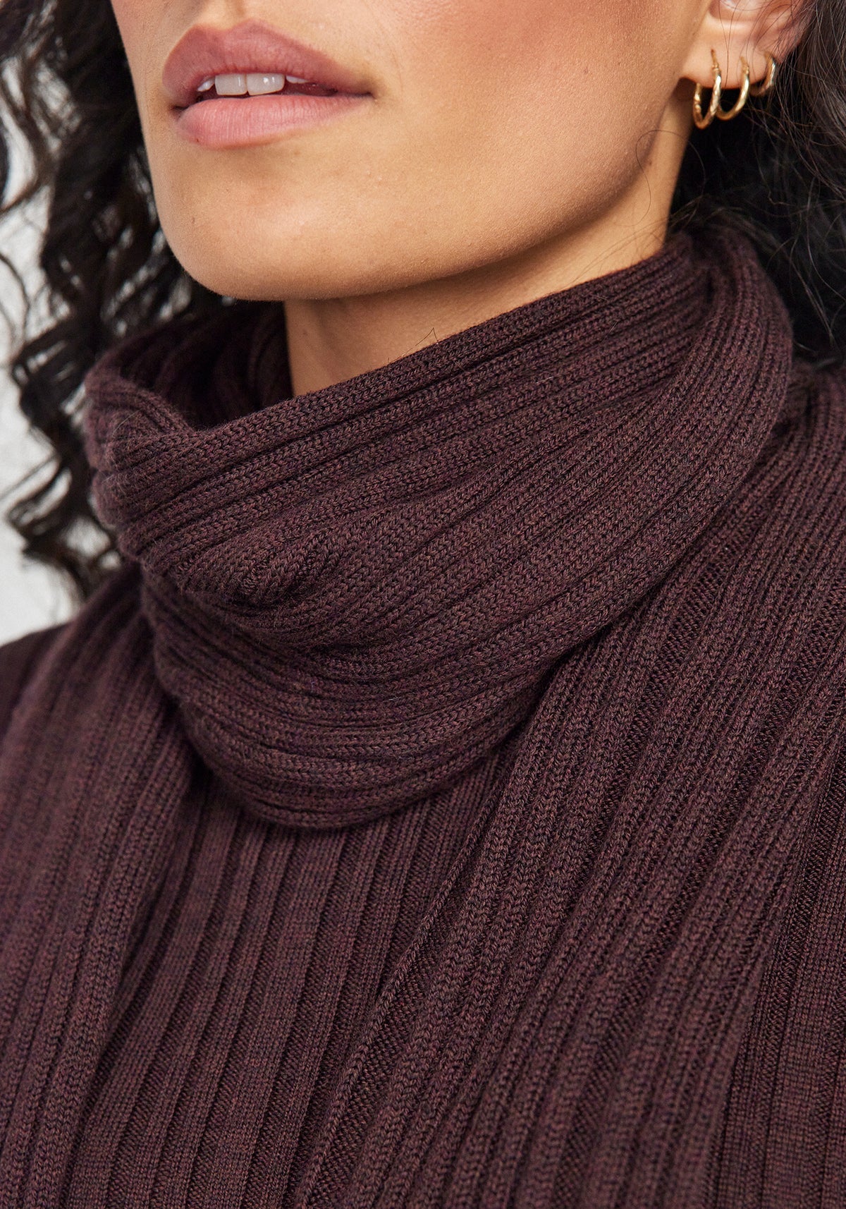 Rib Merino Scarf