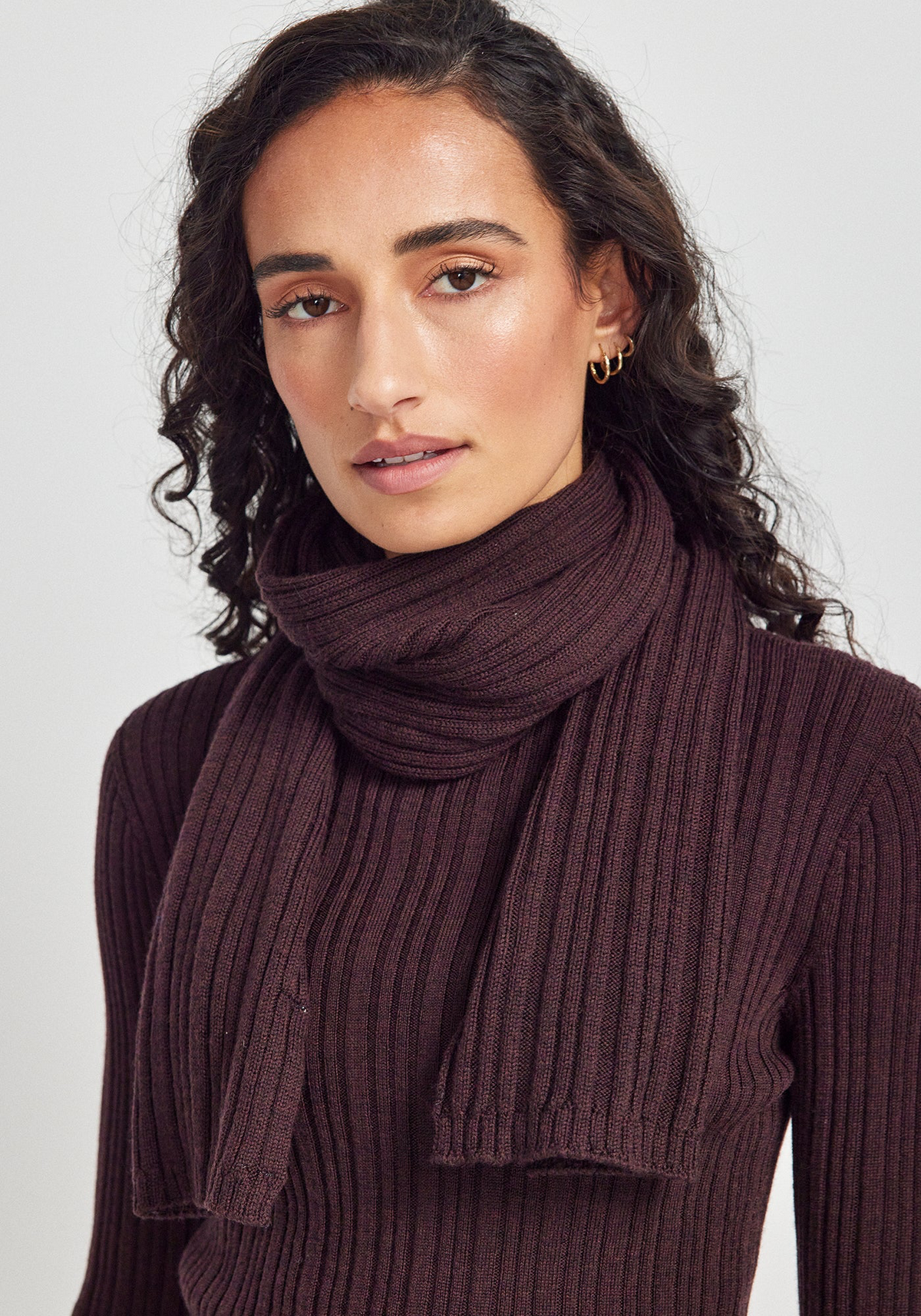 Rib Merino Scarf