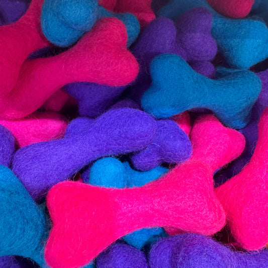 Felt Wool Toy Bone