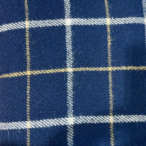 Navy Blue Tartan Pattern 150cm x 180cm 100% Pure Lambs Wool 100% NZ Made Product Sustainable, Ethical and traceable. Available at www.shopology.co.nz