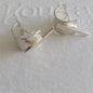 Silver Curve With Bar - Earrings