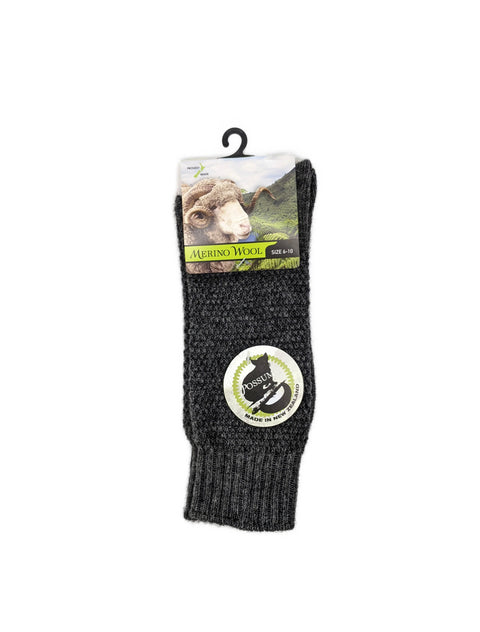 Merino / Possum waffle knit socks, lightweight, breathable socks in a waffle knit stitch pattern, shopology, made in Christchurch, NewZealand, easy-care, machine washable, unisex socks, 50% Merino, 25% Possum, 25% Nylon, Sizes: 3-8, 6-10, 11-13
