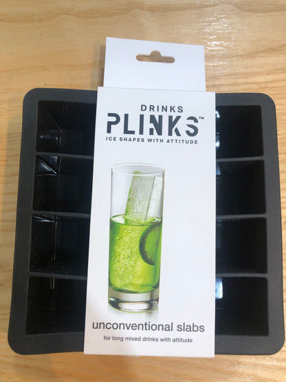 DRINKS PLINKS available shopology Christchurch, CBD.  Ice cubes with attitude. Personalise your drinks with letters from the alphabet or other interesting shapes. Created as a great conversation piece. Can be used for baking as well as Ice cubes.  A unique gift for anyone.   Free from BPA, BPS & phthalates.  Safe to bake to 428F / 220C  Food grade sillicone, dishwasher safe.      