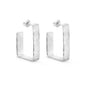 Lignis Silver Hoops Large