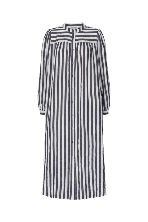Jess Dress - Dark Blue Stripe
