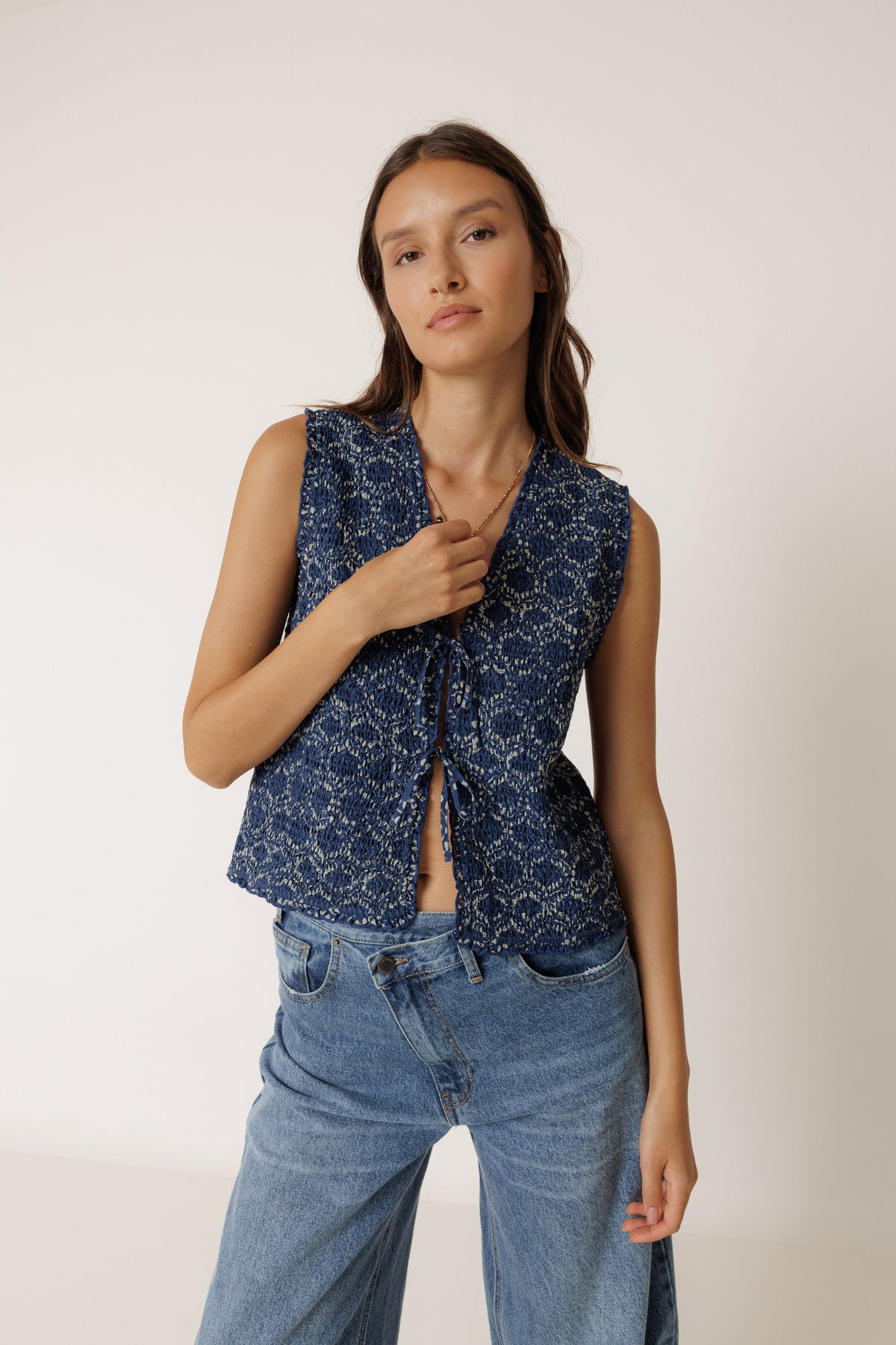 Tie Front Vest