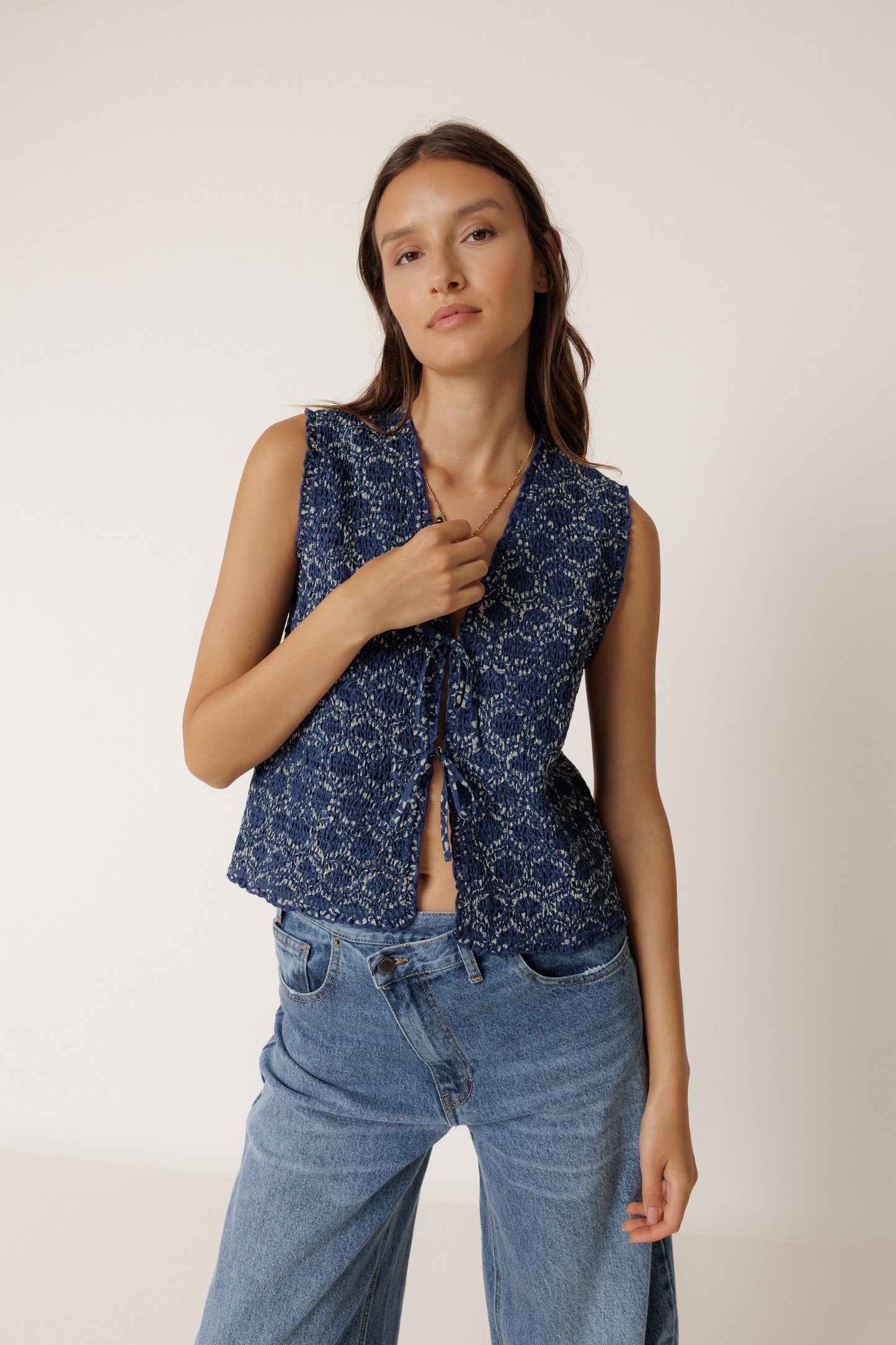 Tie Front Vest