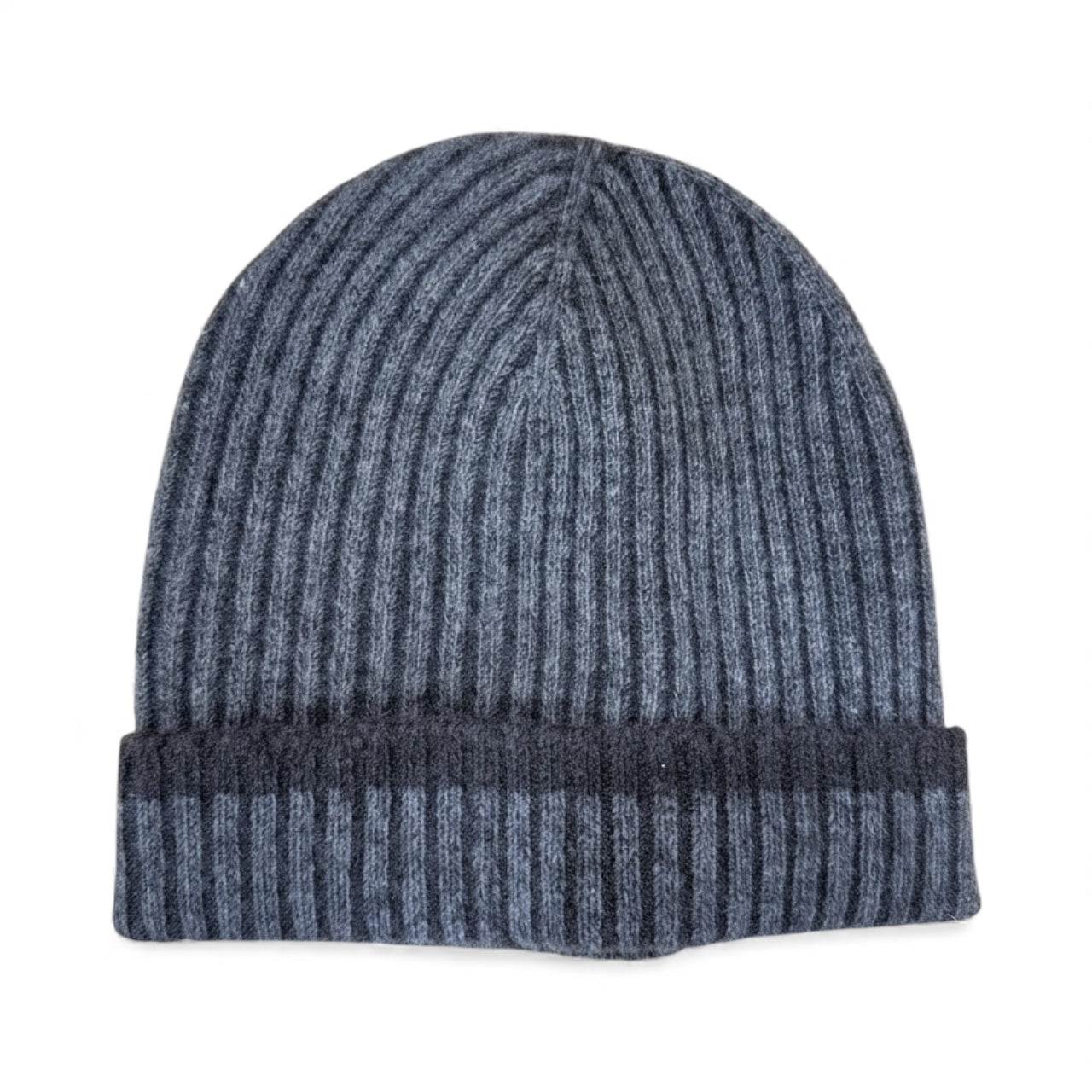 Natural Knitted Beanie with Contrast