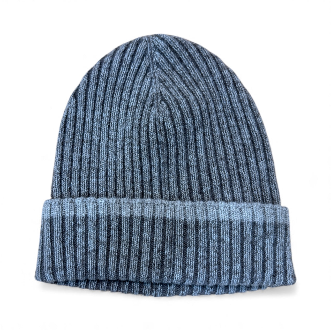 Natural Knitted Beanie with Contrast