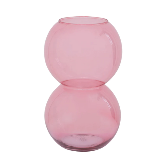 Glass Bulb Vase - Pink